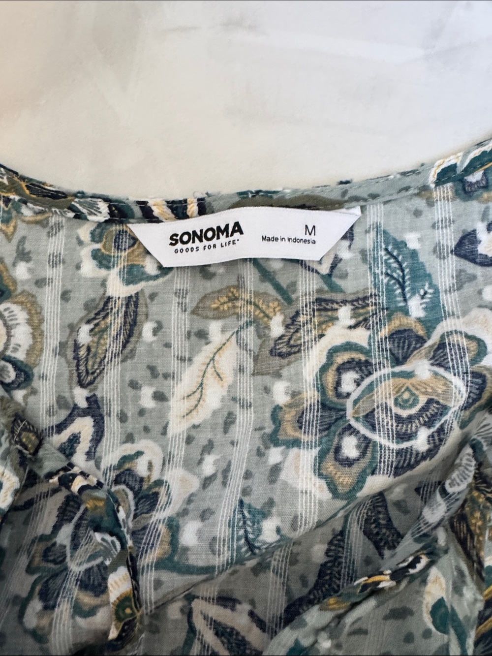 Floral Maxi Dress in Sage Green - Picture 3 of 3